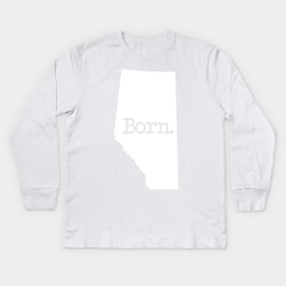 Alberta Born AB Kids Long Sleeve T-Shirt